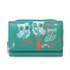 AGP1045 - Teal / White Owl Design Purse/Wallet