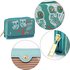 AGP1045 - Teal / White Owl Design Purse/Wallet