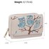 AGP1045 - Ivory / Blue Owl Design Purse/Wallet