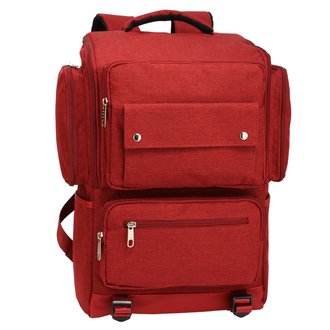 AG00613  - Burgundy Backpack Rucksack School Bag