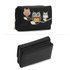 AGP1101 - Black Flap Owl Design Purse / Wallet