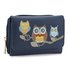 AGP1101 - Navy Flap Owl Design Purse / Wallet