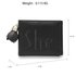 AGP1104 - Black Trifold Purse / Wallet With Charm