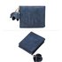 AGP1104 - Navy Trifold Purse / Wallet With Charm