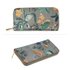 AGP1108 - Grey Floral Print Zip Around Purse / Wallet