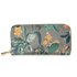 AGP1108 - Grey Floral Print Zip Around Purse / Wallet