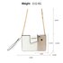 AG00593 - White Cross Body Shoulder Bag With Wristlet