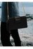 AG00593 - Black Cross Body Shoulder Bag With Wristlet