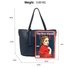 AG00595 - Navy Anna Grace Fashion Tote Bag With Tassel