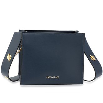 AG00596 - Navy Anna Grace Fashion Tote Bag