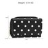 AGP1045B - Black Polka Dot Design Purse/Wallet