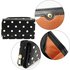 AGP1045B - Black Polka Dot Design Purse/Wallet