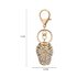 AGCK1085 - Sparkly Gold Metal Hat Rhinestone Bag Charm Key-Ring