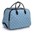 AGT00309 - Blue Travel Holdall Trolley Luggage With Wheels - CABIN APPROVED