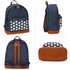 AG00620A - Navy Star Print Backpack School Bag