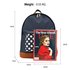 AG00620B - Navy Polka Dot Print Backpack School Bag