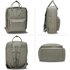 AG00583 - Grey Backpack Rucksack School Bag