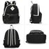 AG00619 - Black Backpack Rucksack School Bag