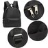 AG00584 - Black Unisex Backpack School Bag