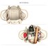 AG00610 - 3 Pieces Set Grey / Nude Women's Fashion Handbags