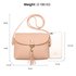 AG00597 - Pink Flap Cross Body Tassel Shoulder Bag