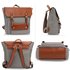 AG00617 - Wholesale & B2B Grey / Tan Backpack Rucksack School Bag Supplier & Manufacturer