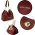 AG00561A - Burgundy Fashion Hobo Shoulder Bag