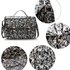 AG00672 - Black Floral Design Satchel