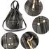 AG00622 - Wholesale & B2B Black Women's Drawstring Bucket Bag Supplier & Manufacturer