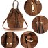 AG00622 - Coffee Women's Drawstring Bucket Bag