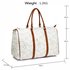AG00479C - White/Gold Butterfly Weekend Duffle Bag