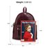 AG00186G - Burgundy Backpack Rucksack School Bag