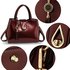 AG00650 - Burgundy Tassel Shoulder Handbag