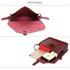 AG00660 - Burgundy Flap Cross Body Shoulder Bag