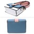 AG00692 - Blue / White / Pink Flap Cross Body Shoulder Bag