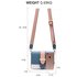 AG00692 - Blue / White / Pink Flap Cross Body Shoulder Bag