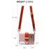 AG00692 - Pink / White / Orange Flap Cross Body Shoulder Bag