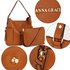 AG00696 - Brown Shoulder Bag With Pouch