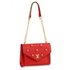 AG00626 - Red Flap Twist Lock Cross Body Bag