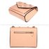 AG00626 - Pink Flap Twist Lock Cross Body Bag