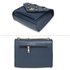 AG00626 - Navy Flap Twist Lock Cross Body Bag