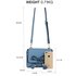 AG00654 - Blue Flap Tassel Cross Body Bag