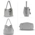 AG00656 - 3 Pieces Set Grey Women's Fashion Handbags