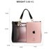 AG00678 - Pink Two Tone Patent Shoulder Bag