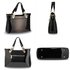 AG00678 - Black Two Tone Patent Shoulder Bag