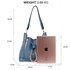 AG00670 - 3 Pieces Set Blue / Pink Women's Fashion Handbags