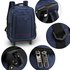 AGT1012  - Navy Travel Backpack Rucksack With Wheels