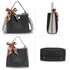 AG00682 - Black / Grey Women's Fashion Tote Bag