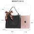 AG00682 - Black / Grey Women's Fashion Tote Bag