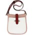 AG00684 - Pink / White / Burgundy Flap Cross Body Shoulder Bag